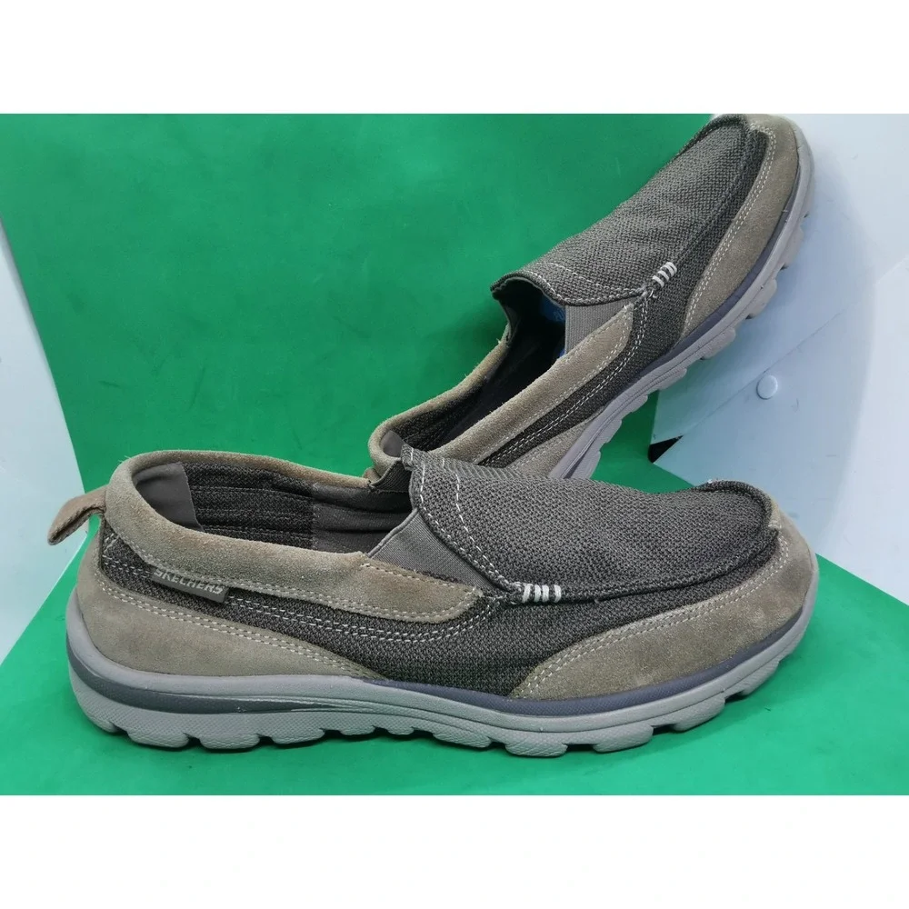 Skechers Men's Superior Milford Slip-on Boat Shoes Size 11 WW Extra Wide Fit